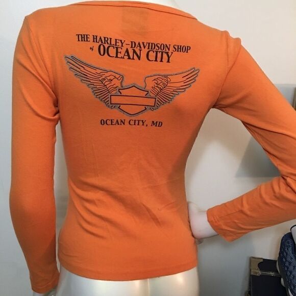 Harley Davidson Ocean city Maryland micro rib top - Picture 2 of 4